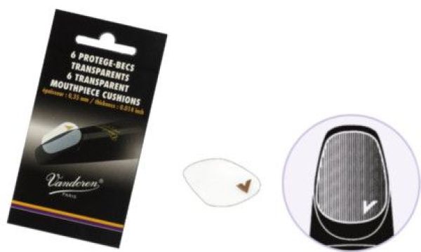 TRANSPARENT MOUTHPIECE CUSHION 0,35MM PACK 6 PCS