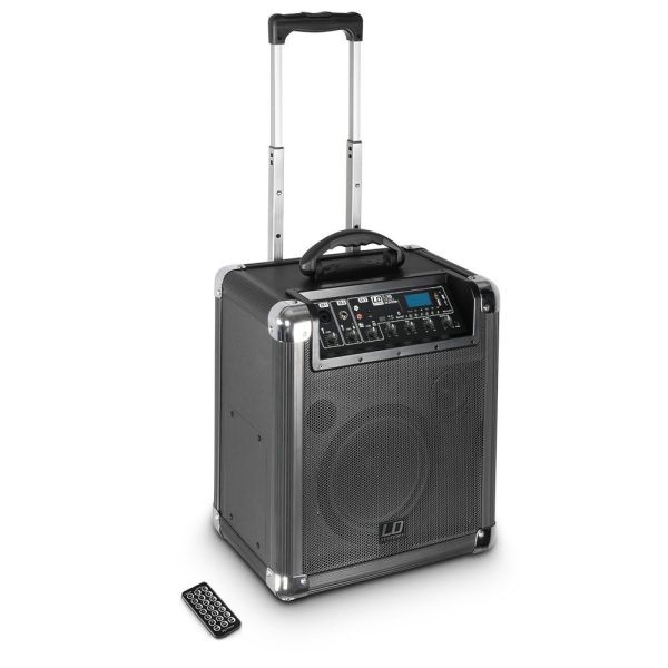 BATTERY POWERED BLUETOOTH ACTIVE LOUDSPEAKER W/MIXER