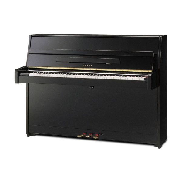 CONTINENTAL SERIES 110 POLISHED EBONY UPRIGHT PIANO