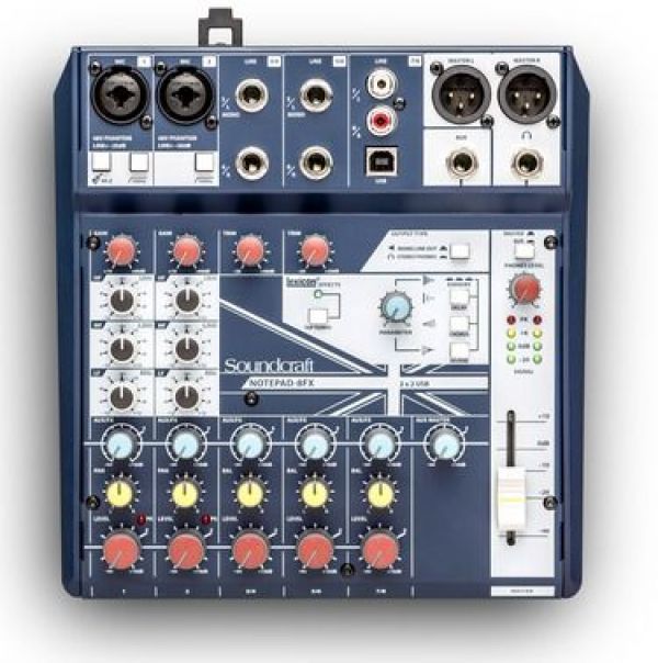 SMALL FORMATANALOG MIXING CONSOLE W/USB I/O + LEXICON EFFECTS 